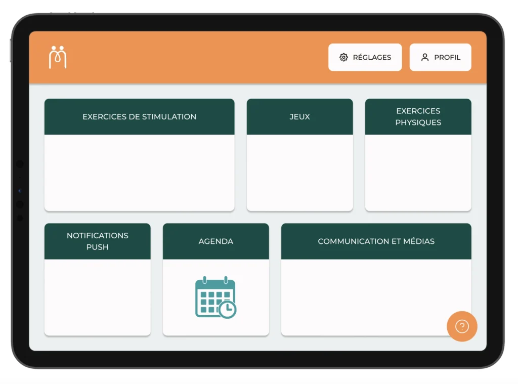 3ème version de l'écran d'accueil de l'application MindGuardians