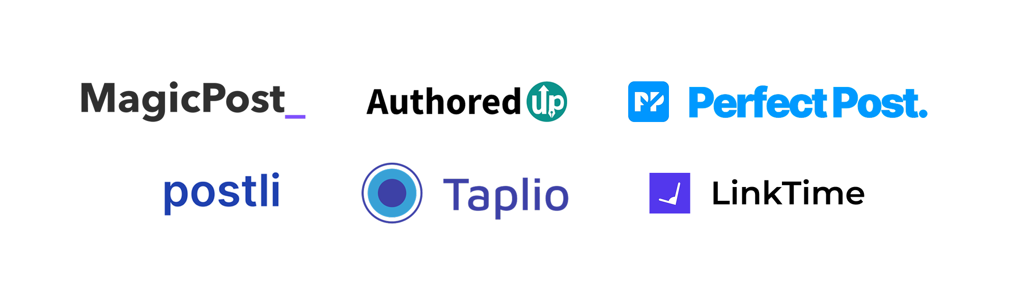 Projet application SaaS Inreach : logos des concurrents